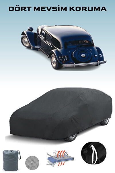 Breen أسود، CITROEN TRACTION 15 G SALOON 1938 - 1957، مشمع السيارة، غطاء السيارة، خيمة السيارة