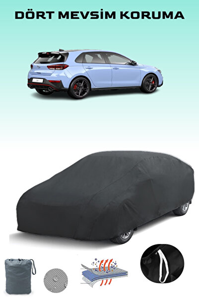 Breen أسود، HYUNDAI I30 N 2017 - 2021، مشمع السيارة، غطاء السيارة، خيمة السيارة
