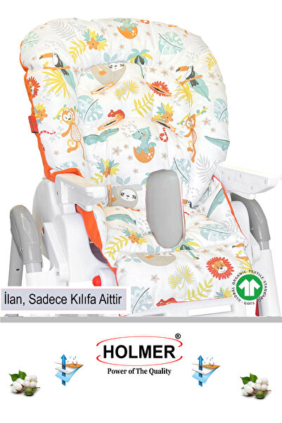 Holmer High Chair Cushion & Cover Max-M / with Protection Bar on the Seat / Light Gray