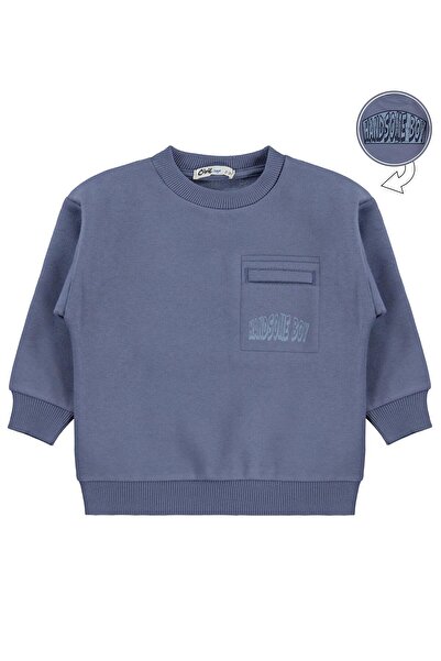 Civil Boys Hnadsome Printed 2-5 Years Old Sweatshirt - Blue 2-3 Years Old