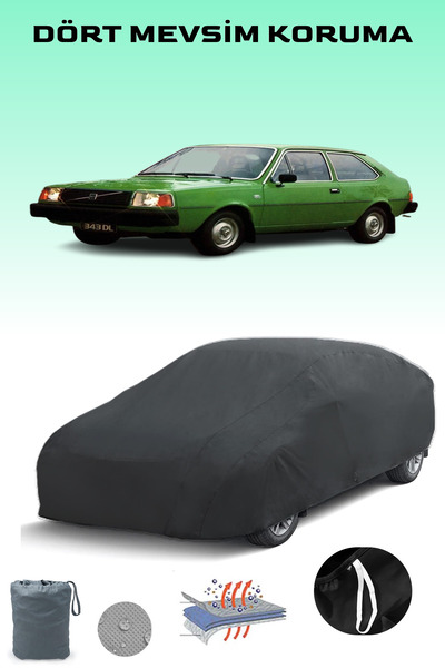 Breen أسود، VOLVO 343 1978 - 1982، مشمع السيارة، غطاء السيارة، خيمة السيارة