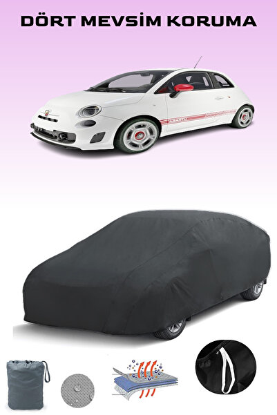 Breen أسود، FIAT 500 ABARTH 2008 - 2021، مشمع السيارة، غطاء السيارة، خيمة الس...