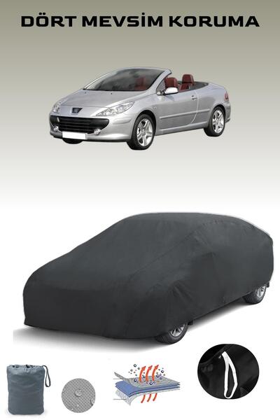 Breen أسود، بيجو 307 CC 2003 - 2005، مشمع السيارة، غطاء السيارة، خيمة السيارة