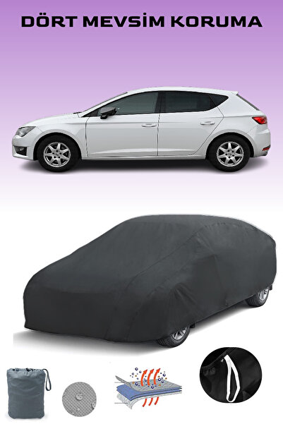 Breen أسود، سيات ليون 5 أبواب 2012 - 2021، مشمع السيارة، غطاء السيارة، خيمة ا...