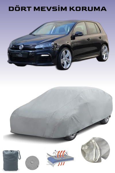 Breen غطاء سيارة فولكس فاجن جولف 6 رمادي اللون، غطاء سيارة، خيمة سيارة