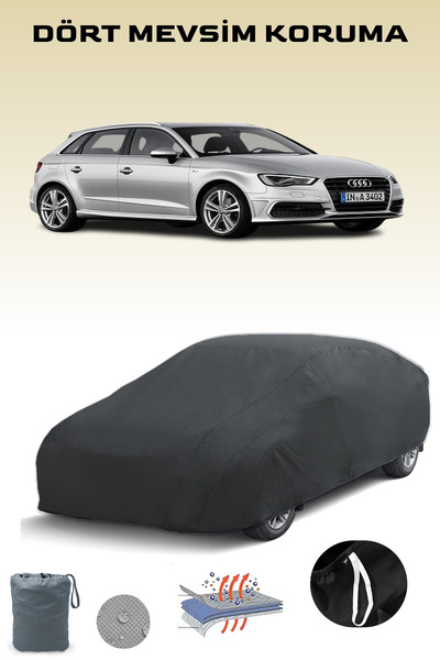 Breen أسود، AUDI A3 SPORTBACK G-TRON 2013 - 2016، مشمع السيارة، غطاء السيارة،...