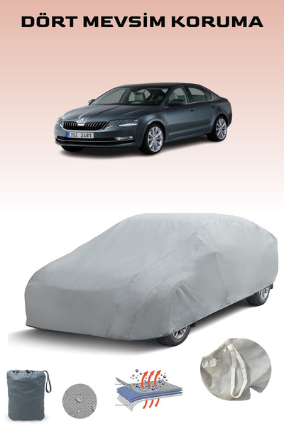 Breen سكودا اوكتافيا 3 كومبي - مشمع سيارات متوافق، خيمة سيارة مقاومة للماء وا...