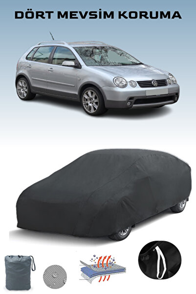 Breen أسود، VOLKSWAGEN POLO 4 FUN، مشمع السيارة، غطاء السيارة، خيمة السيارة