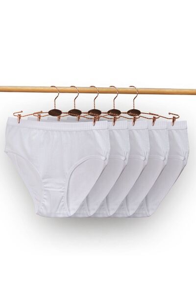 Miss Blue Moon Chiloți din bumbac material reiat cu design special pentru femei, pachet de 5200