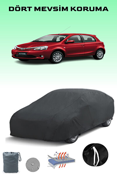 Breen Black, Toyota Etios Liva 2011 - 2021, Car Tarpaulin, Auto Cover, Car Tent