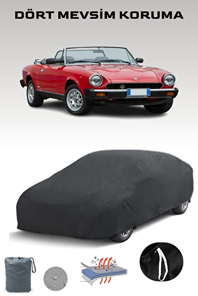 Breen أسود، فيات 124 SPORT SPIDER 1972 - 1983، قماش مشمع للسيارة، غطاء سيارة،...