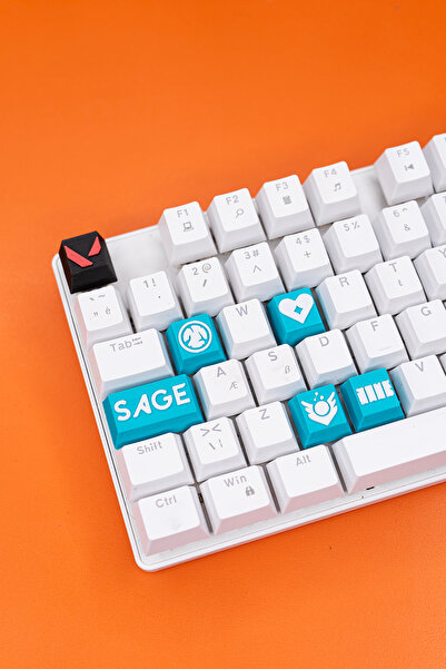 Makerpax Valorant Sage Keycaps, Q-e-x-c Mekanik Klavye Tuşu