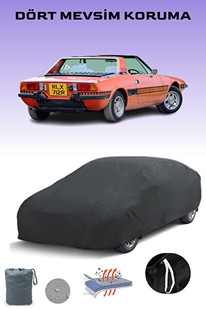 Breen أسود، FIAT X1/9 1972 - 1989، مشمع السيارة، غطاء السيارة، خيمة السيارة