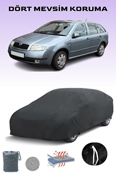 Breen غطاء سيارة سكودا فابيا كومبي أسود من 2000 إلى 2007، غطاء سيارة، خيمة سيارة