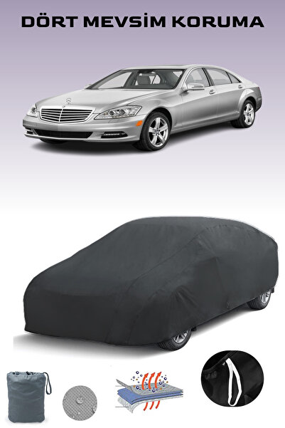 Breen أسود, MERCEDES S-CERISI (W221) 2009 - 2013, قماش مشمع للسيارة, غطاء سيا...