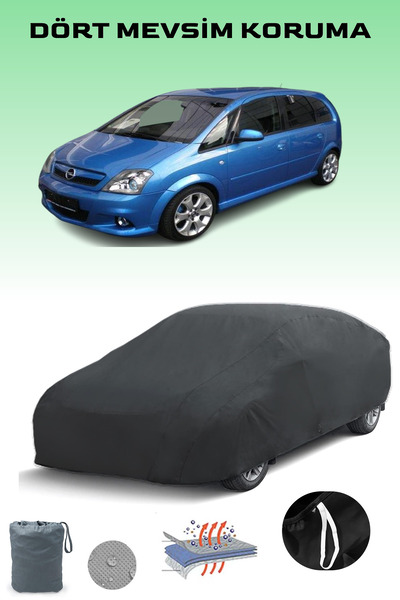 Breen أسود، OPEL MERIVA OPC 2005 - 2010، مشمع السيارة، غطاء السيارة، خيمة الس...