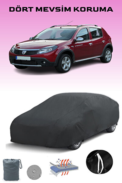 Breen أسود, DACIA SANDERO 1 STEPWAY, قماش مشمع للسيارة, غطاء سيارة, خيمة سيارة