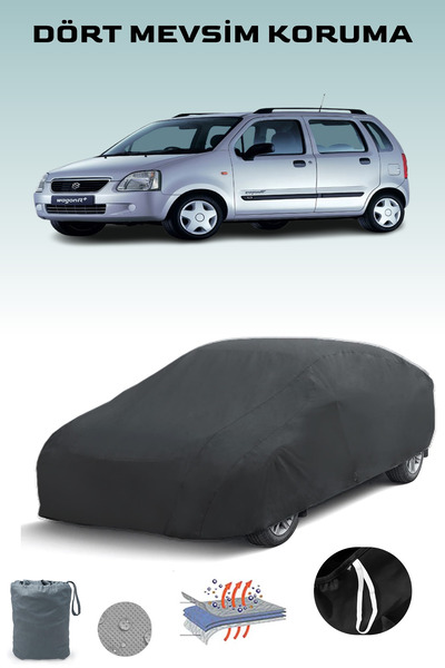 Breen Black, Suzuki Wagon R 2003 - 2007, Car Tarpaulin, Auto Cover, Car Tent