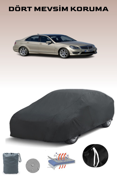 Breen أسود، مرسيدس C-SERIES (W204) 2011 - 2013، مشمع السيارة، غطاء السيارة، خ...