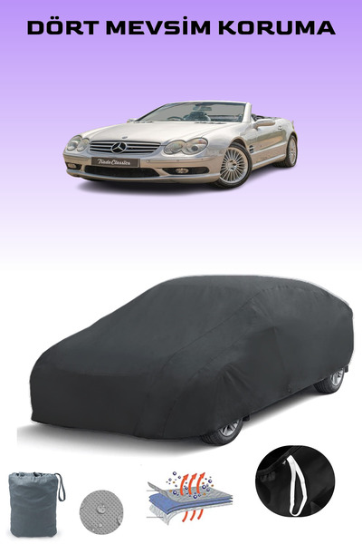 Breen أسود، مرسيدس SL 55 AMG (R230) 2002 - 2006، مشمع السيارة، غطاء السيارة، خيمة السيارة