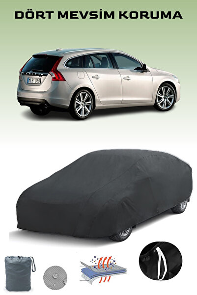 Breen Black, VOLVO V60 2010 - 2013, Car Canvas, Car Cover, Car Tent