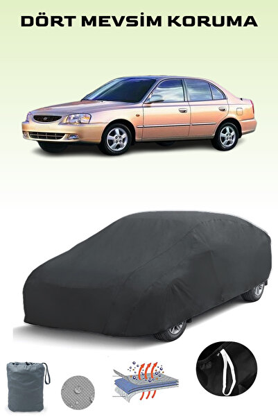 Breen أسود، HYUNDAI ACCENT 5 أبواب 1999 - 2003، مشمع السيارة، غطاء السيارة، خ...