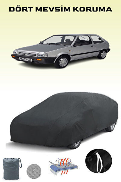 Breen أسود، نيسان نيسان ميكرا 3 أبواب 1982 - 1989، قماش مشمع للسيارة، غطاء سي...