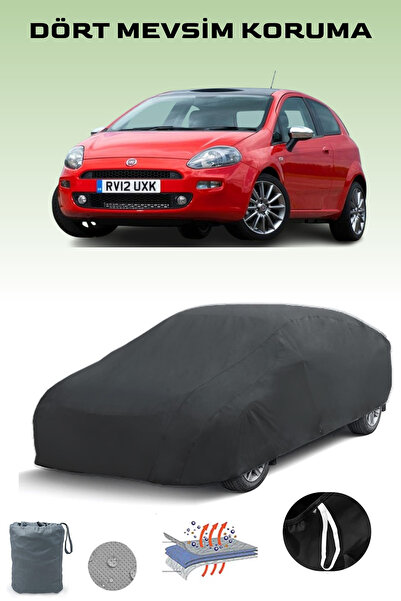 Breen أسود، FIAT PUNTO 5 أبواب 2012 - 2021، مشمع السيارة، غطاء السيارة، خيمة ...