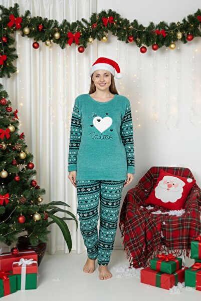 ROMEO LİFE Costum de pijama de iarnă din lână mărime mare 8056