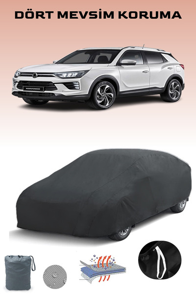 Breen أسود، سانج يونج كوراندو 2019 - 2021، مشمع السيارة، غطاء السيارة، خيمة ا...