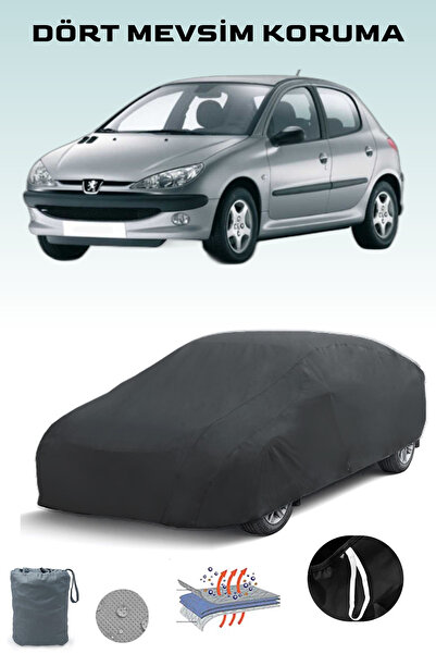 Breen أسود، بيجو 206 5 أبواب 1998 - 2002، مشمع السيارة، غطاء السيارة، خيمة السيارة