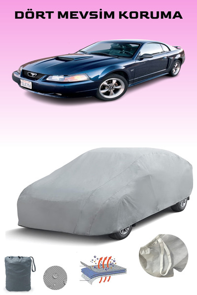 Breen Ford Mus-Tang 4 - Waterproof and Sun-Proof Compatible Car Tarpaulin and...