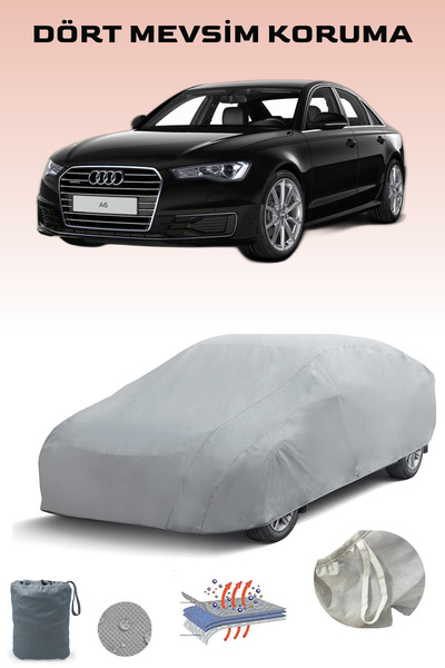 Breen Audi A6 Uyumlu Araba Brandası, Oto Branda, Araba Çadırı, Su-Güneş Geçirmez