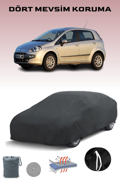 Breen أسود، FIAT PUNTO EVO 5 أبواب 2009 - 2012، مشمع السيارة، غطاء السيارة، خيمة السيارة