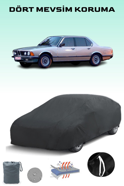 Breen أسود، BMW 7 SERIES (E23) 1977 - 1986، مشمع السيارة، غطاء السيارة، خيمة ...