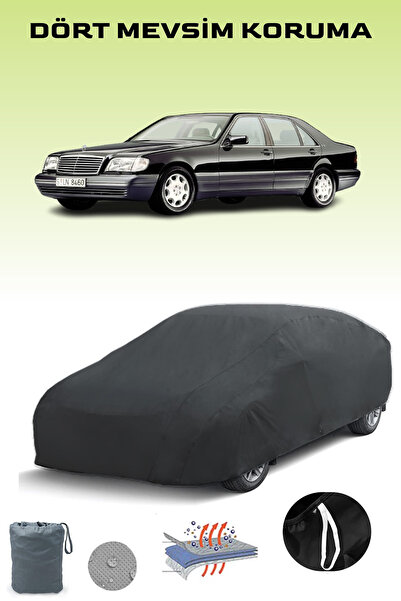 Breen أسود، مرسيدس S-SERIES (W140) 1995 - 1998، مشمع السيارة، غطاء السيارة، خ...