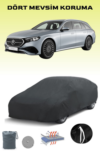 Breen أسود، مرسيدس بنز E-CLASS T-MODELL، مشمع السيارة، غطاء السيارة، خيمة السيارة