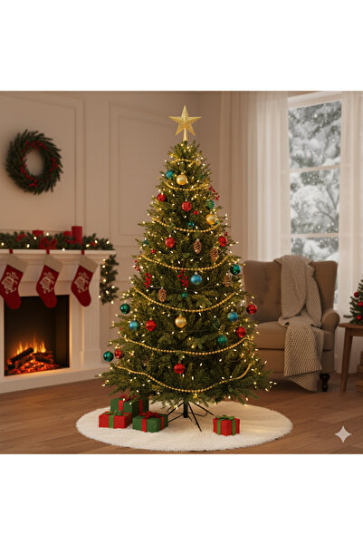 Kikajoy 150cm 791 Dal Yeşil Yılbaşı Çam Ağacı Demir Ayaklı