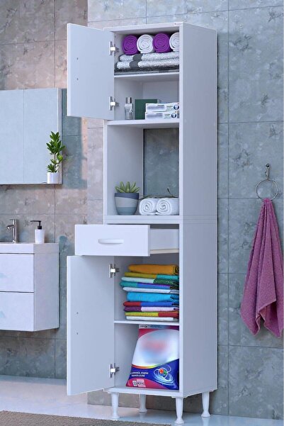 Eliusta Leno Tek Kapaklı 40 cm Düzenleyici Dolap Banyo/Mutfak Dolabı 40x173x3...