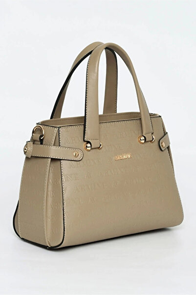 Armine Kadın Omuz Çantası Günlük Çanta 172 Vizon Lazer