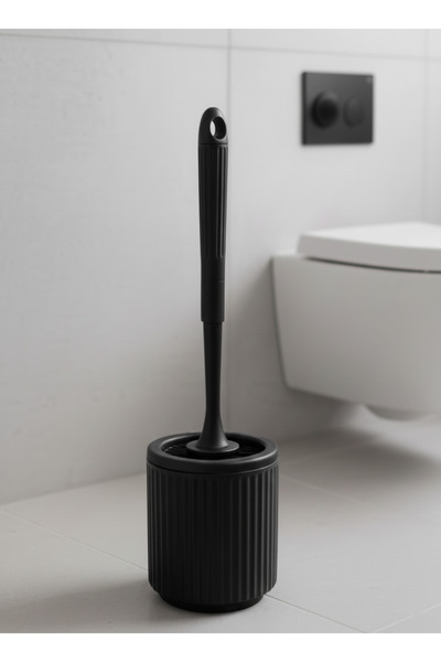 Sas Haus Silikon Tuvalet Fırçası | Pratik Silikon Wc Klozet Fırçası Siyah   3025