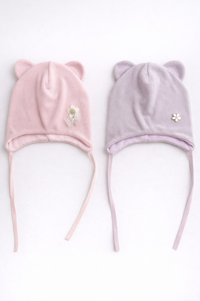 greenmoss Outer Part: Cotton Inner Part: 100% Cotton 2-Piece Baby Beanie