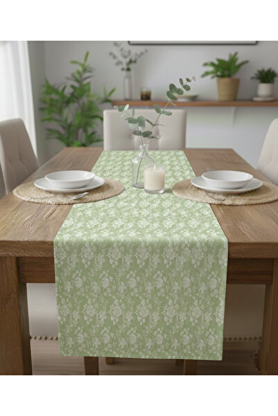 Markaev Botanica Nostalji Cotton Table Runner 0075– 50X150 cm