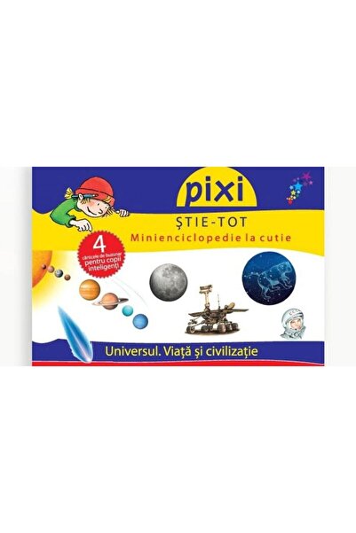 Editura Galaxia Copiilor Pixi Knows Everything Box - Το Σύμπαν. Ζωή και Πολιτ...