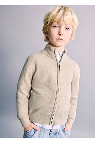 MANGO Baby Fermuarlı triko hırka