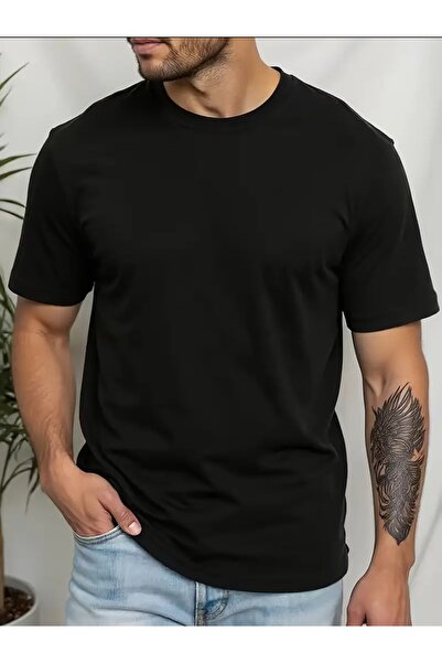 Grimm Printer_34 Erkek Comfort Rahat Kalıp % 100 Pamuk Kalın Dokulu T-şhirt