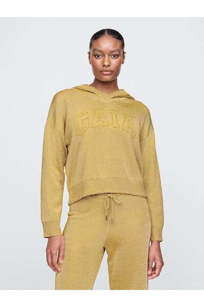 GAP Kadın Sarı × Cult Gaia Metalik Sweatshirt