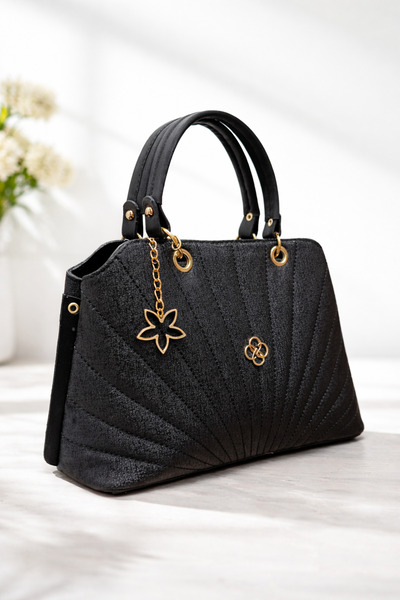 ZİVORA Yıldız Detaylı Çizgili Kadın Çapraz Askılı Omuz Çantası