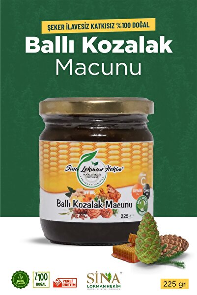 SİNA LOKMAN HEKİM Ballı Çam Kozalağı Macunu 225 gr. Güçlü Formül.% 100 Doğaldır.