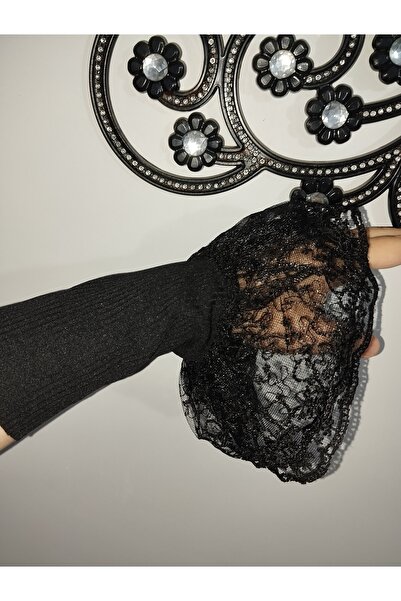 PL Siyah uzun manşetli kolluk